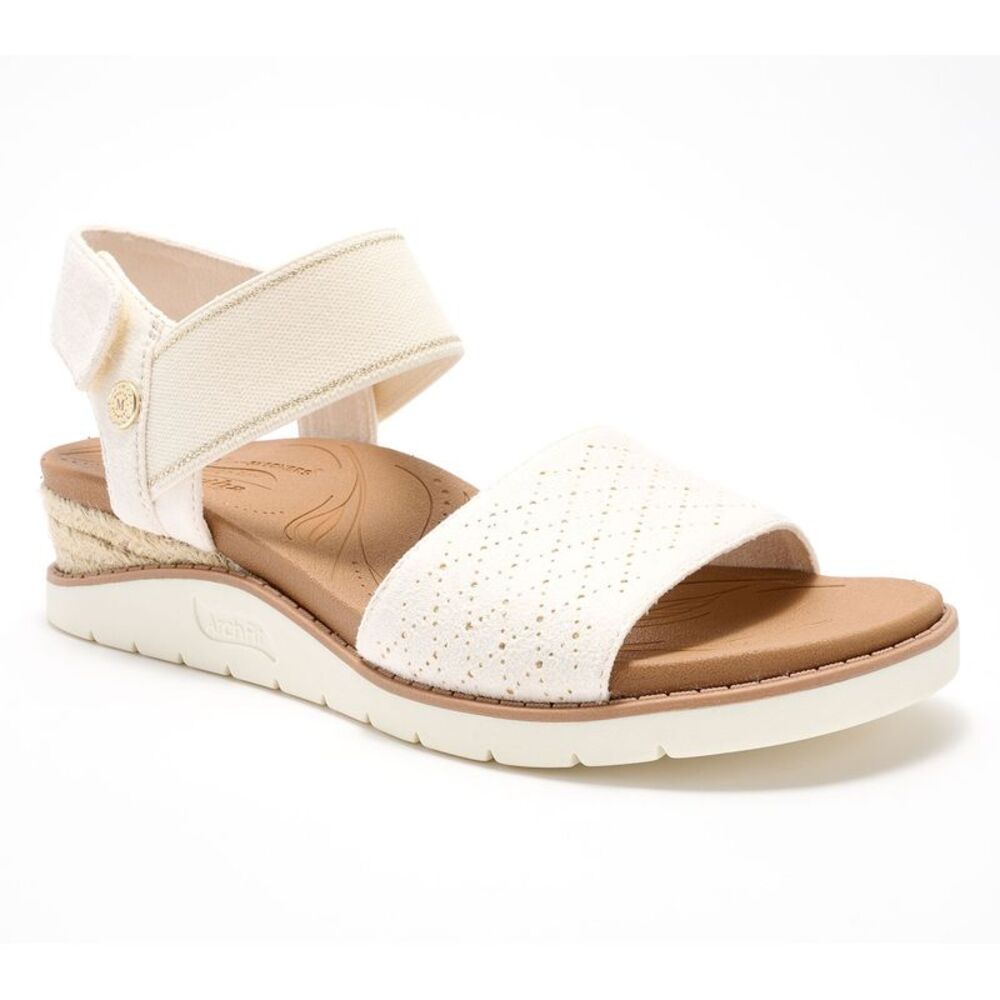 Skechers x Martha Stewart Women's Sz 11 Arch Fit Beach Kiss Sandals Pink